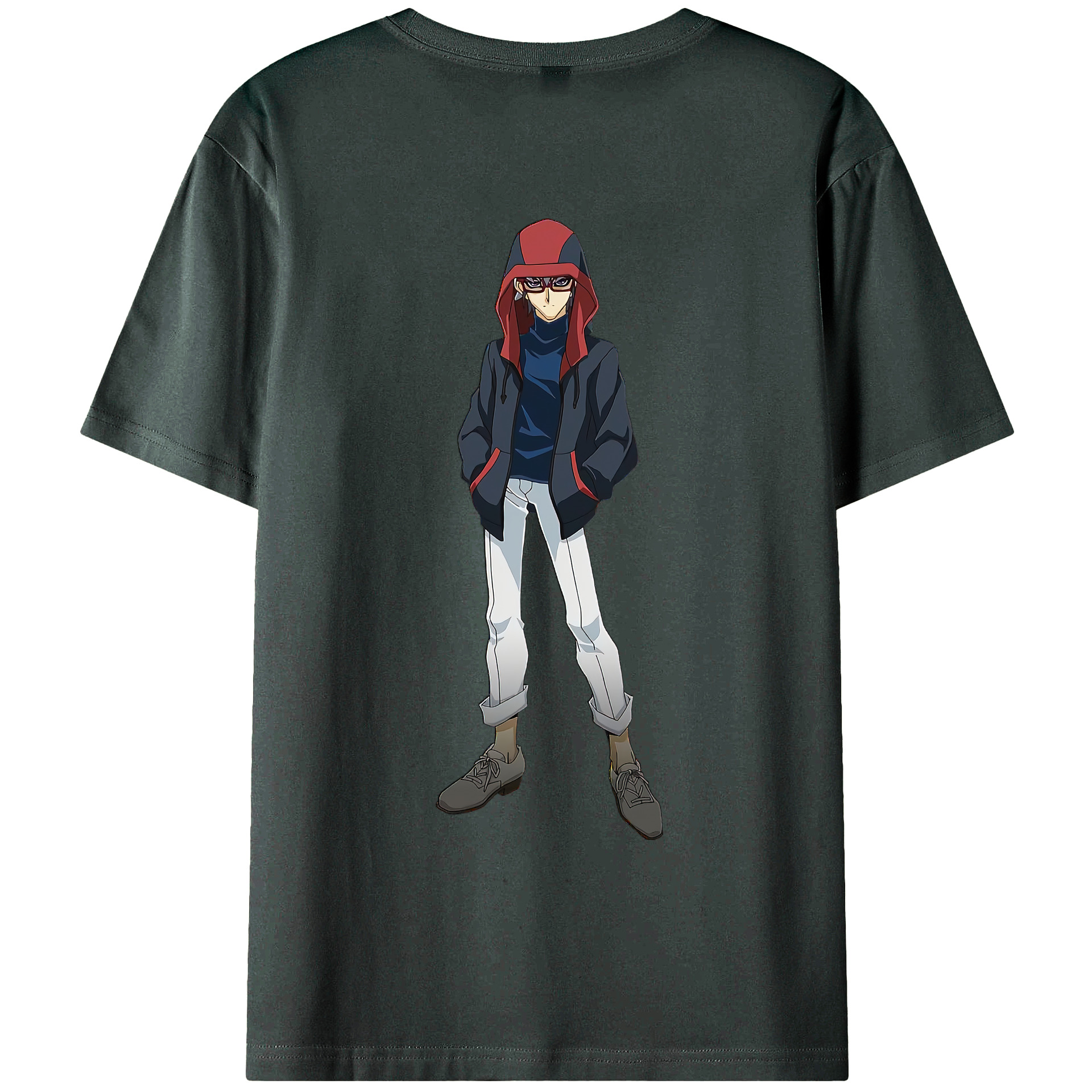（画像用） 遊☆戯☆王 Yu-Gi-Oh! 綿100％ メンズ半袖Tシャツ（バックプリント） 通気性